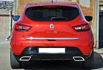 Renault Clio IV 2012-2019 Difusor Trasero DPT V-2 (Negro Brillante) foto 1