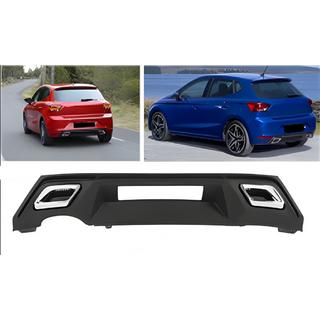 Difusor Trasero DPT V-2 (Negro Brillante) Seat Ibiza 2017-