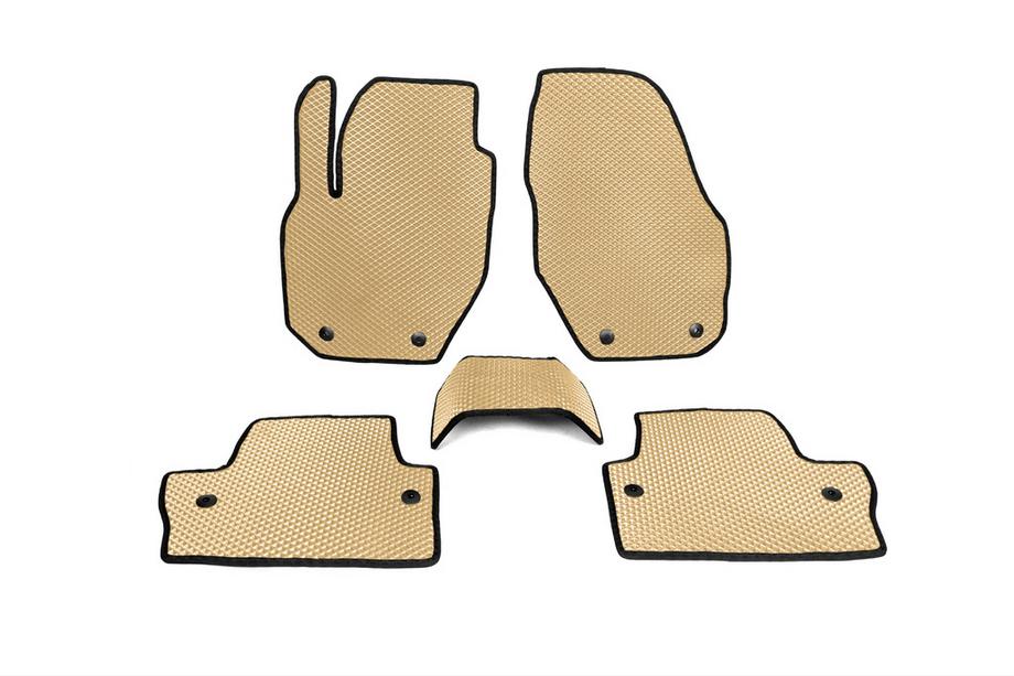Volvo V60 2011-2018 Alfombrillas EVA (Beige) Image