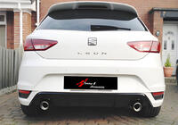 Seat Leon 2013-2020 Difusor Trasero DPT V-1 (Negro Brillante) foto 1