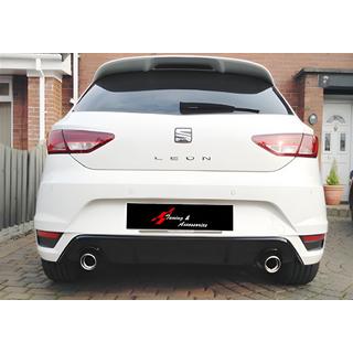 Difusor Trasero DPT V-1 (Negro Brillante) Seat Leon 2013-2020