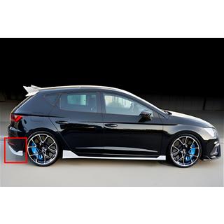 Difusor Trasero DPT V-2 (2013-2016, Negro Brillante) Seat Leon 2013-2020