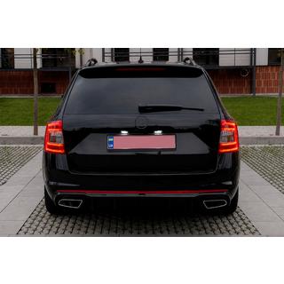 Difusor trasero DPT V-2 (LB/SW, negro brillo) foto 3