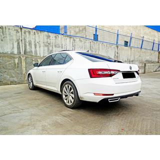 Difusor Trasero DPT V-2 (Negro Brillante) Skoda Superb 2015-2024 foto 2