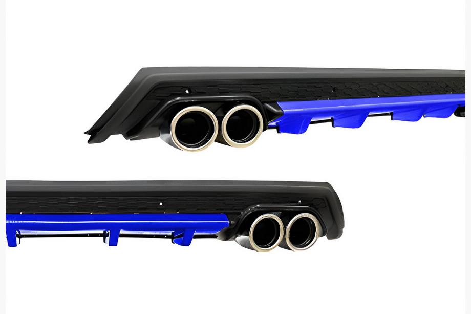 Difusor Trasero Universal DPT V-11 (ABS) (Azul + Negro Brillante) Image