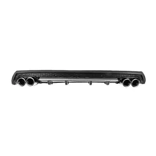 Difusor Trasero Universal DPT V-12 (ABS) (Gris + Negro Brillante) foto 2