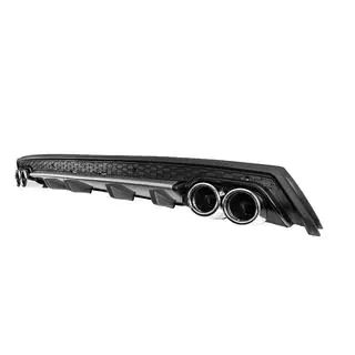 Difusor Trasero Universal DPT V-12 (ABS) (Gris + Negro Brillante) foto 1