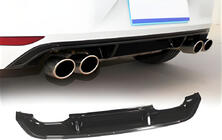 Volkswagen Golf 7/E-Golf 2012-2020 Difusor Trasero DPT V-5 (para R / R-Line, 2012-2017, Negro Brillante) foto 1