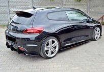 Volkswagen Scirocco 2008-2017 Difusor Trasero DPT V-4 (2008-2017, Negro Brillante) foto 4