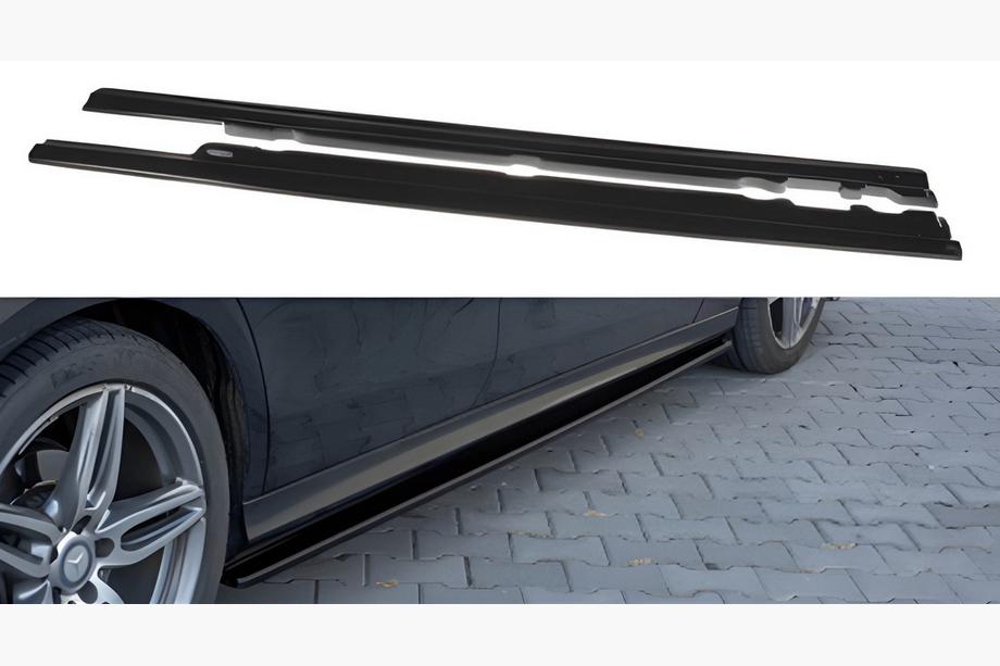 Mercedes E-class W213 2016-2023 Faldones Laterales DPT (Negro Brillante) Foto 1