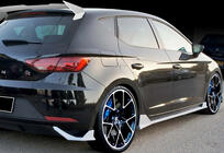 Seat Leon 2013-2020 Faldones Laterales DPT V-3 (2017-2020, Negro Brillante) foto 6
