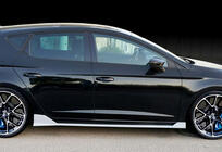 Seat Leon 2013-2020 Faldones Laterales DPT V-3 (2017-2020, Negro Brillante) foto 7