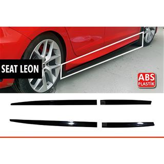 Faldones Laterales DPT V-5 (Negro Brillante) Seat Leon 2013-2020