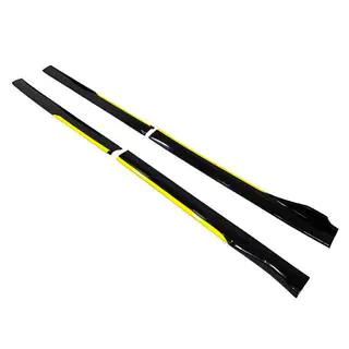 Extensiones universales de faldones laterales Niken Yellow (ABS) (4uds)