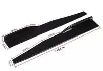 Extensiones universales de faldones laterales DPT Aero Black (Negro Brillante) foto 8