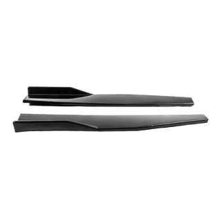 Extensiones universales de faldones laterales DPT Aero Black (Negro Brillante) foto 4