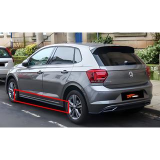 Faldones Laterales DPT V-2 (Negro Brillante) Volkswagen Polo 2017-