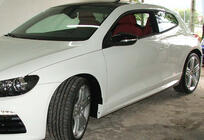 Volkswagen Scirocco 2008-2017 Faldones Laterales DPT V-1 (Negro Brillante) foto 4