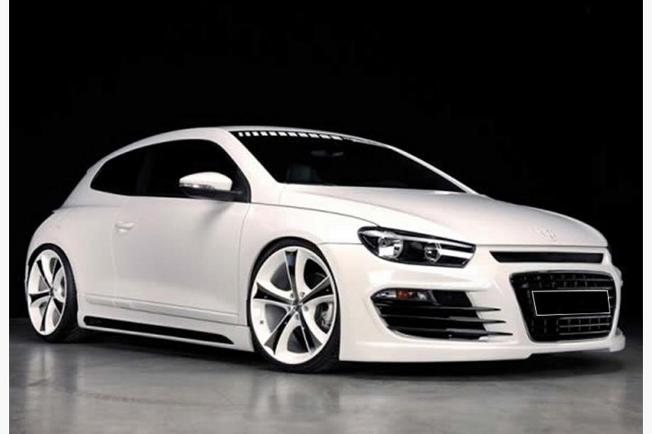 Volkswagen Scirocco 2008-2017 Faldones Laterales DPT V-2 (Negro Brillante) Image