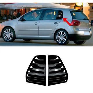 Cubiertas de ventanas traseras DPT (Negro Brillante, 2uds) Volkswagen Golf 5 2003-2009