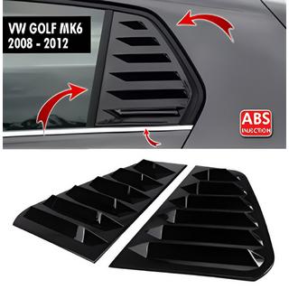 Cubiertas de Ventanas Traseras DPT V-1 (Negro Brillante, 2pcs)