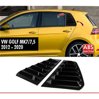 Cubiertas de ventanas traseras DPT V-2 (negro brillo, 2uds) Volkswagen Golf 7/E-Golf 2012-2020