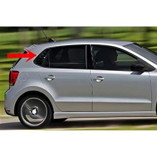 Cubiertas de ventanas traseras DPT (Negro Brillante, 2uds) Volkswagen Polo 2010-2017 foto 1
