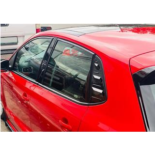 Cubiertas de ventanas traseras DPT (Negro Brillante, 2uds) Volkswagen Polo 2017-