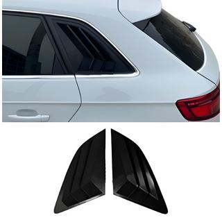 Cubiertas de ventanas traseras DPT V-2 (negro brillo, 2uds) Audi A3 2012-2020