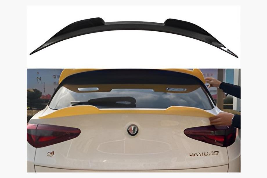 Alfa Romeo Stelvio 2016- Alerón DPT V-1 (Negro Brillante) Image