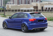 Audi A3 2003-2012 Alerón DPT V-2 (2003-2008, Negro Brillante) foto 2