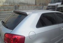 Audi A3 2003-2012 Alerón DPT V-3 (Negro Brillante) foto 7
