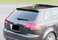 Audi A3 2003-2012 Alerón DPT V-4 (Negro Brillante) foto 2