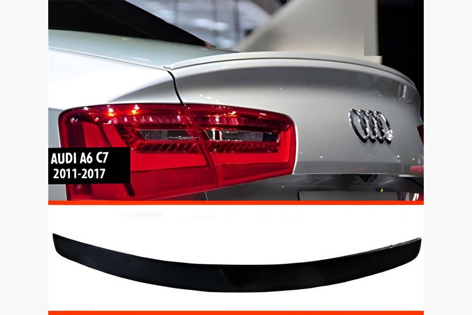 Audi A6 C7 2011-2017 Alerón trasero DPT V1 (Sedán, negro brillo) Image