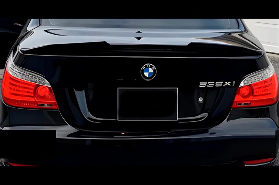 BMW 5 Series E60/E61 2003-2010 Alerón PSM-Style (Negro Brillante) Image