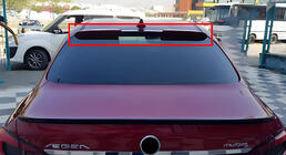 Fiat Tipo 2016- Visera de Cristal Trasero DPT (Negro Brillante) foto 1