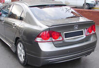 Honda Civic Sedan VIII 2006-2011 Alerón DPT (imprimado para pintar) foto 6