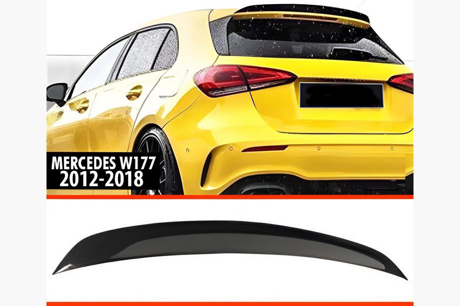 Mercedes A-class W176 2012-2018 Alerón DPT V-4 (Negro Brillante) Image