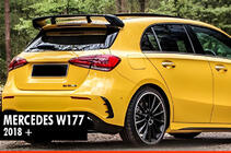 Mercedes A-class W177 2018- Alerón DPT V-1 (Negro Brillante) foto 1