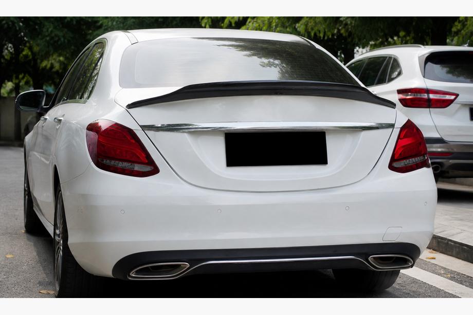 Mercedes C-class W205 2014-2021 Alerón DPT V-2 (Negro Brillante) Image