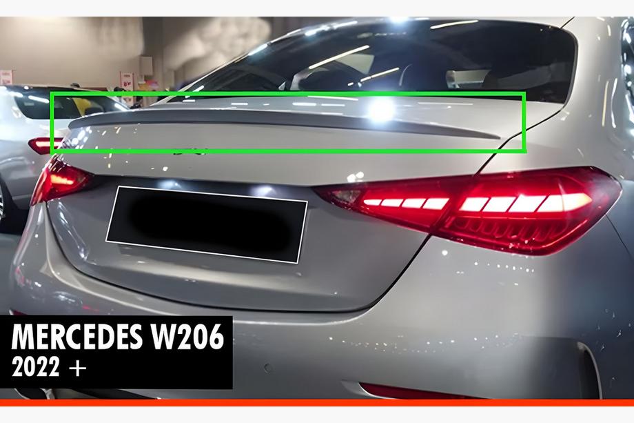 Mercedes C-class W206 2022- Alerón DPT (Negro Brillante) Image