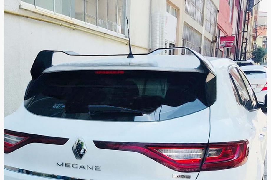 Renault Megane IV 2016-2025 Alerón DPT (HB, Negro Brillante) Image