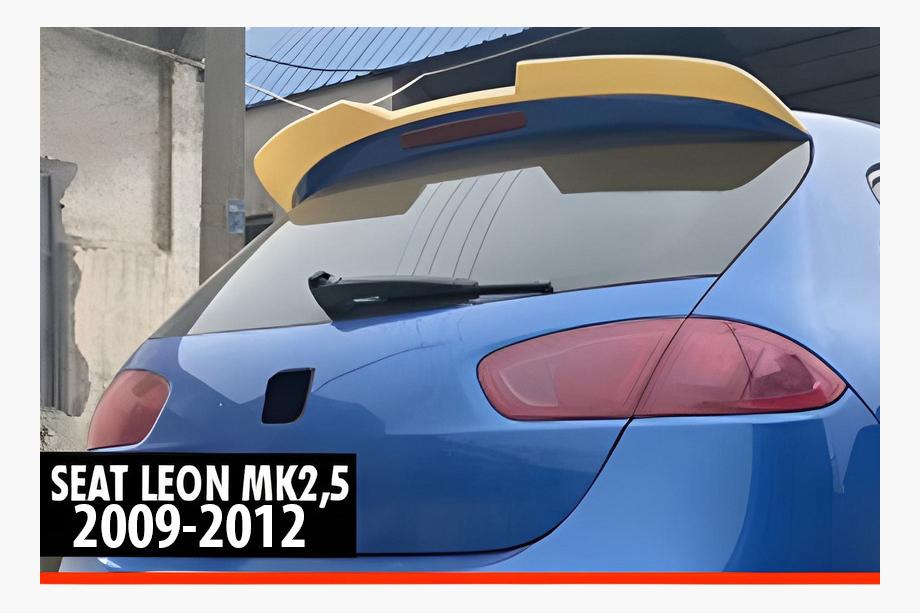 Seat Leon 2005-2012 Alerón Trasero DPT V-3 (2009-2012, Negro Brillante) Image