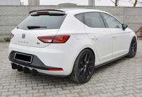 Seat Leon 2013-2020 Alerón DPT V-8 (Negro Brillante) foto 3