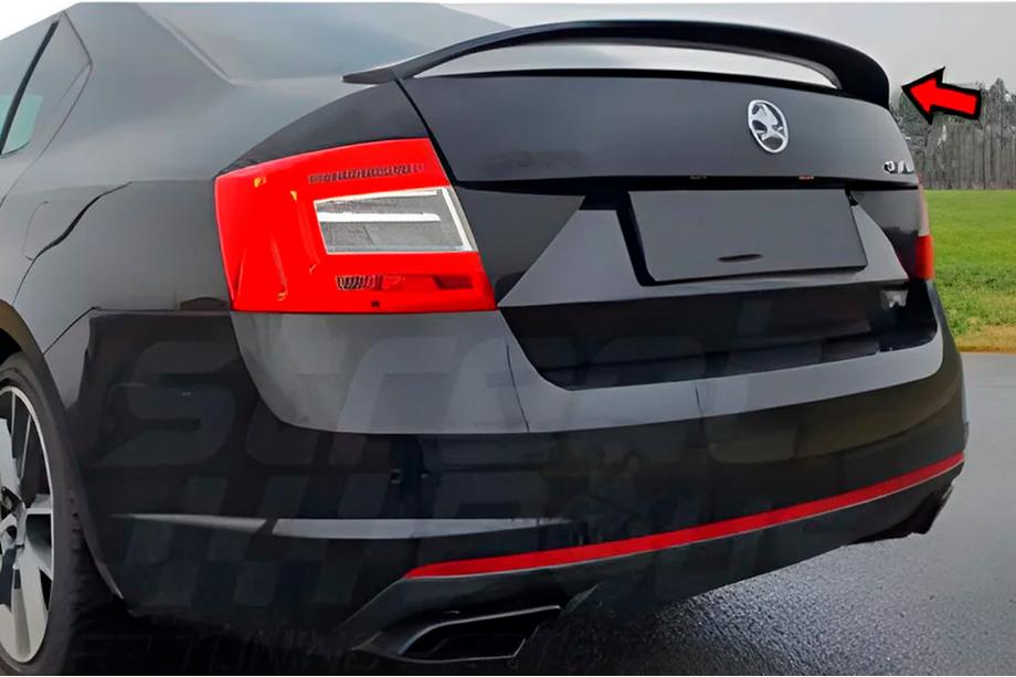 Skoda Octavia III A7 2013-2019 Alerón DPT V-5 (Negro Brillante) Foto 3