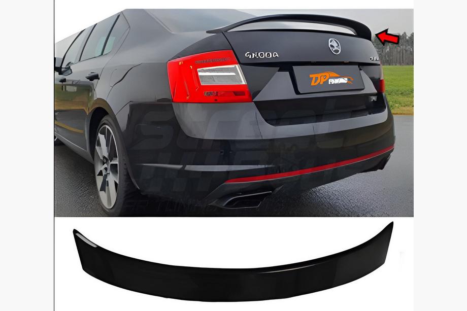 Skoda Octavia III A7 2013-2019 Alerón DPT V-5 (Negro Brillante) Foto 9