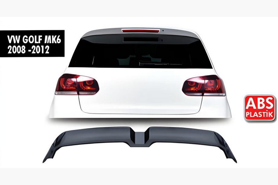 Volkswagen Golf 6 2008-2014 Alerón DPT V-3 (HB, Negro Brillante) Image