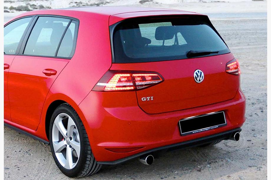 Volkswagen Golf 7/E-Golf 2012-2020 Alerón trasero DPT V-1 (para GTI / R HB, negro brillo) Foto 5