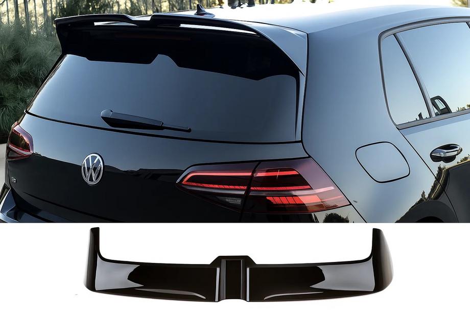 Volkswagen Golf 7/E-Golf 2012-2020 Spoiler DPT V-2 (para GTI / R HB, negro brillo) Foto 2