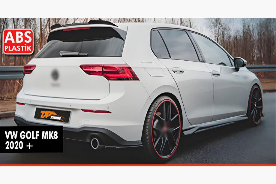 Volkswagen Golf 8 2019- Alerón DPT V-3 (HB, Negro Brillante) Image